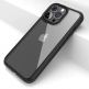 Devia Crystal Shockproof Case - хибриден удароустойчив кейс за iPhone 14 (черен-прозрачен) 1