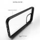 Devia Crystal Shockproof Case - хибриден удароустойчив кейс за iPhone 14 (черен-прозрачен) 2