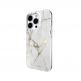 Mageasy Marble Case - дизайнерски хибриден удароустойчив кейс за iPhone 14 Pro (бял)  1