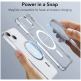 ESR Air Armor HaloLock MagSafe Case - хибриден удароустойчив кейс с MagSafe за iPhone 14, iPhone 13 (прозрачен) 1
