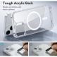 ESR Air Armor HaloLock MagSafe Case - хибриден удароустойчив кейс с MagSafe за iPhone 14, iPhone 13 (прозрачен) 3