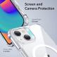 ESR Air Armor HaloLock MagSafe Case - хибриден удароустойчив кейс с MagSafe за iPhone 14, iPhone 13 (прозрачен) 4