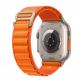 Apple Alpine Loop Small - оригинална текстилна каишка за Apple Watch Ultra 49мм (оранжев) 1