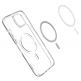 Spigen Ultra Hybrid MagSafe Case - хибриден кейс с висока степен на защита с MagSafe за iPhone 14 (бял-прозрачен)  2