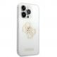 Guess Big 4G Full Glitter Case - силиконов (TPU) калъф за iPhone 14 Pro Max (прозрачен)  2