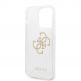 Guess Big 4G Full Glitter Case - силиконов (TPU) калъф за iPhone 14 Pro Max (прозрачен)  4