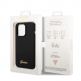 Guess Liquid Silicone Metal Logo Case - силиконов (TPU) калъф за iPhone 14 Pro (черен)  1