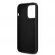 Guess Liquid Silicone Metal Logo Case - силиконов (TPU) калъф за iPhone 14 Pro (черен)  4