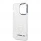 Karl Lagerfeld Choupette Logo Case - дизайнерски кейс с висока защита за iPhone 14 Pro (прозрачен) 4