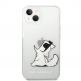 Karl Lagerfeld Choupette Eat Case - дизайнерски кейс с висока защита за iPhone 14 (прозрачен) 1