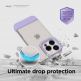Elago Glide Case - удароустойчив силиконов (TPU) калъф за iPhone 14 Pro Max (прозрачен-розово злато) 3