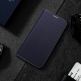 Dux Ducis Skin X2 Case - кожен калъф с поставка и отделение за кр. карти за iPhone 14 Pro Max (син) 5