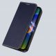 Dux Ducis Skin X2 Case - кожен калъф с поставка и отделение за кр. карти за iPhone 14 Pro Max (син) 6