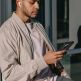 Dux Ducis Skin X2 Case - кожен калъф с поставка и отделение за кр. карти за iPhone 14 Pro Max (син) 12