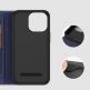 Dux Ducis Skin X2 Case - кожен калъф с поставка и отделение за кр. карти за iPhone 14 Pro (син) 7
