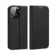 Dux Ducis Skin X2 Case - кожен калъф с поставка и отделение за кр. карти за iPhone 14 Pro (черен) 1