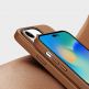 Dux Ducis Grit Faux Leather MagSafe Case - дизайнерски кожен кейс с MagSafe за iPhone 14 Pro Max (кафяв) 8