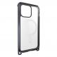 Mageasy Odyssey+ M Metal Black Case With Magsafe - удароустойчив хибриден кейс с Magsafe и връзка с карабинер за iPhone 14 Pro (черен)  3