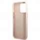 Guess PU 4G MagSafe Leather Hard Case - дизайнерски кожен кейс с MagSafe за iPhone 14 Pro (розов) 3