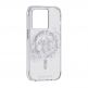 CaseMate Karat Touch MagSafe Case - дизайнерски удароустойчив кейс с истински перли и MagSafe за iPhone 14 Pro (прозрачен) 2