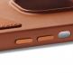 Mujjo Leather Wallet Case - премиум кожен кейс с джоб за кредитна карта за iPhone 14 Pro Max (кафяв) 7