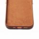 Mujjo Leather Wallet Case - премиум кожен кейс с джоб за кредитна карта за iPhone 14 Pro Max (кафяв) 10