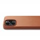 Mujjo Full Leather MagSafe Case - премиум кожен кейс с MagSafe за iPhone 14 Pro (кафяв) 2