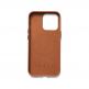 Mujjo Full Leather MagSafe Case - премиум кожен кейс с MagSafe за iPhone 14 Pro (кафяв) 4