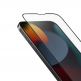 Uniq Optix Matte Full Cover Tempered Glass - матирано калено стъклено защитно покритие за дисплея на iPhone 14 Pro (черен-прозрачен) 5
