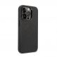Karl Lagerfeld Leather Perforated Logo - дизайнерски кожен кейс за iPhone 14 Pro (черен) 2
