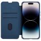 Nillkin Qin Book Pro Leather Flip Case - кожен калъф, тип портфейл за iPhone 14 Pro Max (син) 3