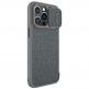 Nillkin Qin Book Pro Leather Flip Case - кожен калъф, тип портфейл за iPhone 14 Pro Max (сив) 3