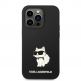 Karl Lagerfeld Liquid Silicone Choupette NFT Case - дизайнерски силиконов кейс за iPhone 14 Pro (черен) 1