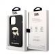 Karl Lagerfeld Liquid Silicone Ikonik NFT Case - дизайнерски силиконов кейс за iPhone 14 Pro (черен) 5