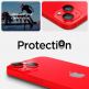 Spigen Optik Pro tR Ez Fit Lens Protector - 2 комплекта предпазни стъклени лещи за камерата на iPhone 14, iPhone 14 Plus (червен) 5