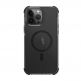 Uniq Combat MagClick Case - хибриден удароустойчив кейс за с MagSafe за iPhone 14 Pro Max (черен-прозрачен) 1