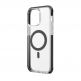 Uniq Combat MagClick Case - хибриден удароустойчив кейс за с MagSafe за iPhone 14 Pro (черен-прозрачен) 2