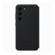 Samsung Galaxy S-View Wallet Cover EF-ZS911CB - оригинален калъф през който виждате информация от дисплея за Samsung Galaxy S23 (черен) 1
