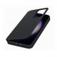 Samsung Galaxy S-View Wallet Cover EF-ZS911CB - оригинален калъф през който виждате информация от дисплея за Samsung Galaxy S23 (черен) 2