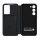 Samsung Galaxy S-View Wallet Cover EF-ZS911CB - оригинален калъф през който виждате информация от дисплея за Samsung Galaxy S23 (черен) 3