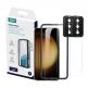 ESR Screen Shield Tempered Glass Protection Set - комплект 2 броя стъклено защитно покритие за дисплея и 2 броя предпазни стъклени лещи за камерата на Samsung Galaxy S23 Plus (прозрачен) 1