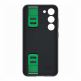 Samsung Silicone Grip Cover EF-GS911TBEGWW - оригинален силиконов кейс с ластик против изпускане за Samsung Galaxy S23 (черен) 1