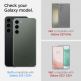 Spigen Optik Pro tR Ez Fit Lens Protector 2 Pack - 2 комплекта предпазни стъклени лещи за камерата на Samsung Galaxy S23, Galaxy S23 Plus (тъмнозелен) 6