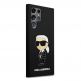 Karl Lagerfeld Liquid Silicone Ikonik NFT Case - дизайнерски силиконов кейс за Samsung Galaxy S23 Ultra (черен) 2