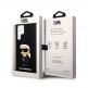 Karl Lagerfeld Liquid Silicone Ikonik NFT Case - дизайнерски силиконов кейс за Samsung Galaxy S23 Ultra (черен) 5