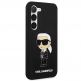 Karl Lagerfeld Liquid Silicone Ikonik NFT Case - дизайнерски силиконов кейс за Samsung Galaxy S23 Plus (черен) 2