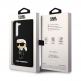 Karl Lagerfeld Liquid Silicone Ikonik NFT Case - дизайнерски силиконов кейс за Samsung Galaxy S23 (черен) 1