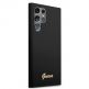 Guess Liquid Silicone Metal Logo Case - силиконов (TPU) калъф за Samsung Galaxy S23 Ultra (черен)  2