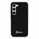 Guess Liquid Silicone Metal Logo Case - силиконов (TPU) калъф за Samsung Galaxy S23 Plus (черен)  1