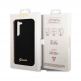 Guess Liquid Silicone Metal Logo Case - силиконов (TPU) калъф за Samsung Galaxy S23 Plus (черен)  5